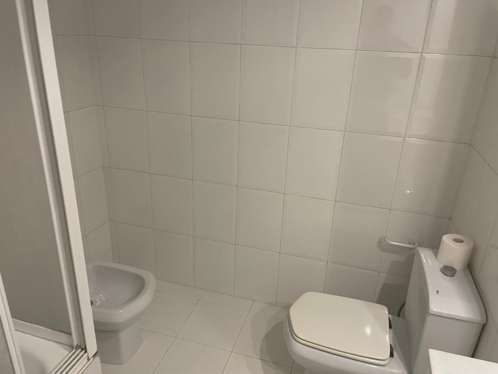 Baño suite antes — WC y bidé